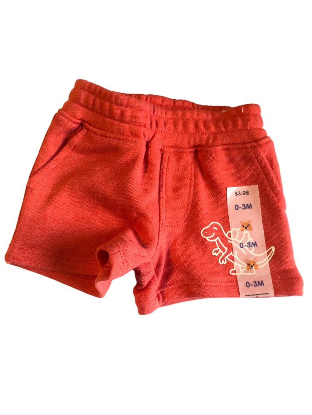 Garanimals Baby Boys & Girls Red French Terry Shorts 0-3M